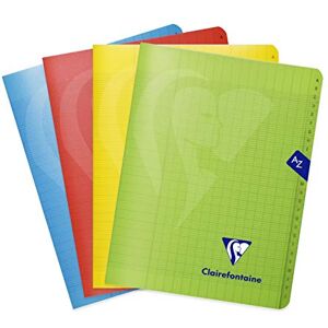 Clairefontaine 303748C Adressbuch / Vokabelheft / Registerbuch A-Z Mimesys, geheftet, 17x22 cm, 48 Blatt 90g, französische Lineatur, Einband aus PP, farbig sortiert, 1 Stück Clairefontaine 303748C Adressbuch / Vokabelheft / Registerbuch A-Z Mimesys, geheftet, 17x22 cm, 48 Blatt 90g, französische Lineatur, Einband aus PP, farbig sortiert, 1 Stück
