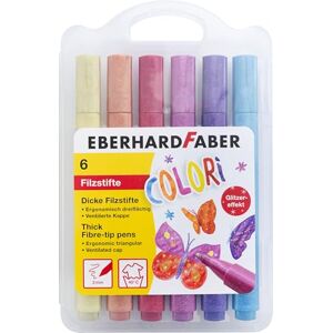 Eberhard Faber 551214 Filzstifte Set Glitzer, 6 Stück Eberhard Faber 551214 Filzstifte Set Glitzer, 6 Stück