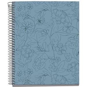Miquelrius Notizbuch A5, kariert, Notizbuch mit 100 Blatt in 4 Farben zum Organisieren, 70 g/m² Papier, 2 Löcher zum Abheften, Spiralbindung, Lagoon Miquelrius Notizbuch A5, kariert, Notizbuch mit 100 Blatt in 4 Farben zum Organisieren, 70 g/m² Papier, 2 Löcher zum Abheften, Spiralbindung, Lagoon