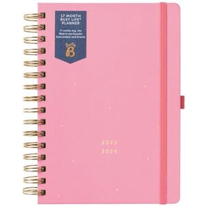 Busy B – Mid-Year Busy Life 17 Monate Terminkalender ab August 2025 bis Dezember 2026 Pink Wochenansicht A5 Planer mit doppelten Zeitplänen, Steckfach und Einkaufslisten Busy B – Mid-Year Busy Life 17 Monate Terminkalender ab August 2025 bis Dezember 2026 Pink Wochenansicht A5 Planer mit doppelten Zeitplänen, Steckfach und Einkaufslisten