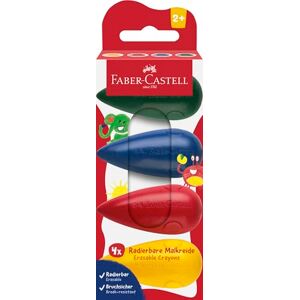 Faber-Castell 120408 Wachsmalstifte ab 2 Jahre, Malkreide Birne, 4 bunte Kreiden Faber-Castell 120408 Wachsmalstifte ab 2 Jahre, Malkreide Birne, 4 bunte Kreiden