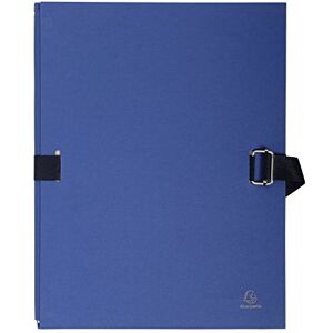 Exacompta 732E Dokumentenmappe DIN A4 mit dehnbarem Rücken bis zu 13 cm aus starkem Karton mit gefärbtem Stoffeinband dunkelblau ideal für Ihre Unterlagen und Dokumente Exacompta 732E Dokumentenmappe DIN A4 mit dehnbarem Rücken bis zu 13 cm aus starkem Karton mit gefärbtem Stoffeinband dunkelblau ideal für Ihre Unterlagen und Dokumente