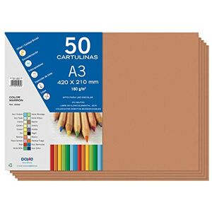 DOHE A3-Karton, braun, für Bastelarbeiten und Druck (50 Stück) 21 x 29,7 cm 180 g/m² Büromaterial DOHE A3-Karton, braun, für Bastelarbeiten und Druck (50 Stück) 21 x 29,7 cm 180 g/m² Büromaterial