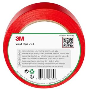 3M PVC-Klebeband 764i, rot, 50 mm x 33 m, Rot 3M PVC-Klebeband 764i, rot, 50 mm x 33 m, Rot