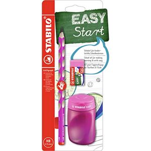STABILO Schul-Set für Rechtshänder EASYgraph in pink inkl. Spitzer + Radierer STABILO Schul-Set für Rechtshänder EASYgraph in pink inkl. Spitzer + Radierer