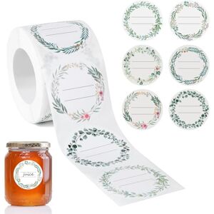Romon Etiketten Selbstklebend, 500 Stück Klebeetiketten zum Beschriften Aufkleber Etiketten Schule zum Beschriften, Runde Marmeladen für Gläser, Marmelade, Flaschen, Tüten Aufkleber, 5cm Romon Etiketten Selbstklebend, 500 Stück Klebeetiketten zum Beschriften Aufkleber Etiketten Schule zum Beschriften, Runde Marmeladen für Gläser, Marmelade, Flaschen, Tüten Aufkleber, 5cm