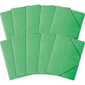 Bantex Einschlagmappe, Sammelmappe mit Gummi A4, Eckspanner, Eckspann-Mappe, Dokumentenmappe für Büro oder Schule, Leichter Ordner für Akten mit 2 Gummizügen, 10 Stück-Packung, GRÜN, 400087821 Bantex Einschlagmappe, Sammelmappe mit Gummi A4, Eckspanner, Eckspann-Mappe, Dokumentenmappe für Büro oder Schule, Leichter Ordner für Akten mit 2 Gummizügen, 10 Stück-Packung, GRÜN, 400087821