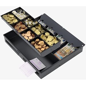 ACROPAQ Kasseneinsatz – Kompatibel mit allen 41 cm breiten Kassenschublade, 4 Münz- und 8 Scheinfächer Schwarz ACROPAQ Kasseneinsatz – Kompatibel mit allen 41 cm breiten Kassenschublade, 4 Münz- und 8 Scheinfächer Schwarz