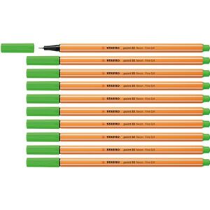 STABILO Fineliner point 88-10er Pack Neonfarbe, leuchtfarbengrün STABILO Fineliner point 88-10er Pack Neonfarbe, leuchtfarbengrün