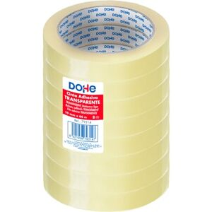 DOHE Transparentes Klebeband, 8 Stück, 1,9 cm x 66 m, zum Verpacken von Kartons, Versand oder Umzug, leistungsstarker Klebstoff von 45 Mikron, Büromaterial DOHE Transparentes Klebeband, 8 Stück, 1,9 cm x 66 m, zum Verpacken von Kartons, Versand oder Umzug, leistungsstarker Klebstoff von 45 Mikron, Büromaterial