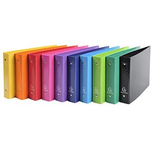 Exacompta 829E 10er Pack Ringbuch Iderama DIN A5 quer aus Karton mit Kunststoffbezug mit 2 Ringen 35 mm breit farbig sortiert ideal für Schule und Büro Ringhefter Ringordner Ringbuchordner Exacompta 829E 10er Pack Ringbuch Iderama DIN A5 quer aus Karton mit Kunststoffbezug mit 2 Ringen 35 mm breit farbig sortiert ideal für Schule und Büro Ringhefter Ringordner Ringbuchordner