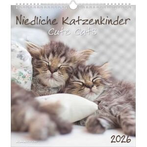Alpha Niedliche Katzenkinder 2026 – Wandkalender 30×34 cm mit 12 Katzenbaby-Motiven & Monatsübersicht, dekorativer Tierkalender & Geschenk für Katzenliebhaber: Cute Cats Alpha Niedliche Katzenkinder 2026 – Wandkalender 30×34 cm mit 12 Katzenbaby-Motiven & Monatsübersicht, dekorativer Tierkalender & Geschenk für Katzenliebhaber: Cute Cats