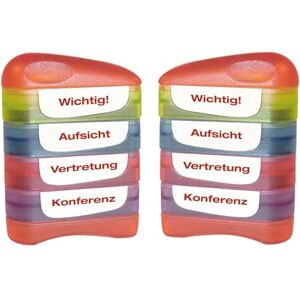 TimeTEX "Perpetuum" Siebdruck-Stempel 4-in-1 "Wichtig" Wiederbefüllbarer Lehrerstempel für die Schule 40x10 mm ca. 5000 Stempelabdrücke Stempelfarbe: rot TimeTEX "Perpetuum" Siebdruck-Stempel 4-in-1 "Wichtig" Wiederbefüllbarer Lehrerstempel für die Schule 40x10 mm ca. 5000 Stempelabdrücke Stempelfarbe: rot