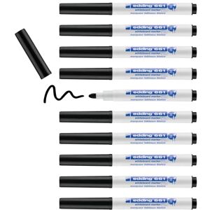 edding 661 – Marker für Whiteboard Schwarz, 10er pack edding 661 – Marker für Whiteboard Schwarz, 10er pack