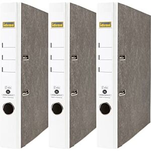 Idena 90085 Ordner für DIN A4, 5 cm schmal, Wolkenmarmor, weiß, 3 Stück Idena 90085 Ordner für DIN A4, 5 cm schmal, Wolkenmarmor, weiß, 3 Stück