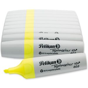 Pelikan Textmarker 490 eco, Neon-Gelb, 10 Stück, mit Keilspitze Pelikan Textmarker 490 eco, Neon-Gelb, 10 Stück, mit Keilspitze