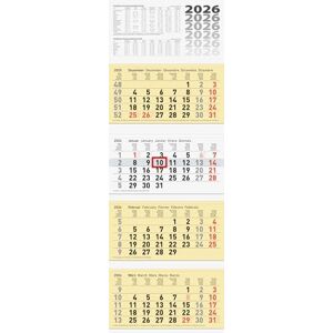 BRUNNEN 4-Monatskalender '26 chamois, 320×940 mm BRUNNEN 4-Monatskalender '26 chamois, 320×940 mm