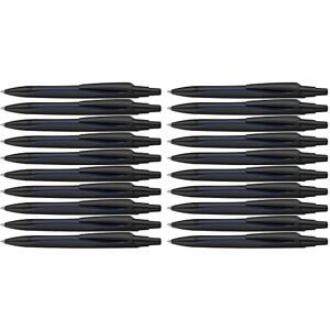 Schneider Reco Kugelschreiber (Aus recyceltem Kunststoff, ausgezeichnet mit "Der blaue Engel", Schreibfarbe: Blau) schwarz, 20er Pack Schneider Reco Kugelschreiber (Aus recyceltem Kunststoff, ausgezeichnet mit "Der blaue Engel", Schreibfarbe: Blau) schwarz, 20er Pack