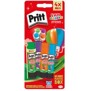 Pritt 1100085 Fun Colors Klebestifte 4 x 10 g Pritt 1100085 Fun Colors Klebestifte 4 x 10 g