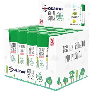 OSAMA – Klebestift Extra Stark, 20 Stück, 20 g-Klebestift-Set, Ideal für Schul- und Schreibbedarf, Büro und Uni gleitend, resistent und für Kinder geeignet, klassische Natural OSAMA – Klebestift Extra Stark, 20 Stück, 20 g-Klebestift-Set, Ideal für Schul- und Schreibbedarf, Büro und Uni gleitend, resistent und für Kinder geeignet, klassische Natural