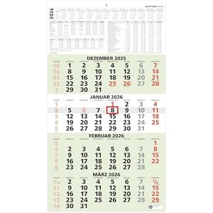 Zettler 4-Monatskalender grün Blauer Engel 2026 – Wandkalender 33 × 59 cm mit Datumsschieber, 4 Monate pro Blatt, Kopftafel 15 cm, Wochenzählung, Jahresübersicht, Recyclingpapier, nachhaltig Zettler 4-Monatskalender grün Blauer Engel 2026 – Wandkalender 33 × 59 cm mit Datumsschieber, 4 Monate pro Blatt, Kopftafel 15 cm, Wochenzählung, Jahresübersicht, Recyclingpapier, nachhaltig