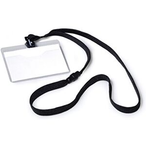 Durable Namensschild (mit Textilband 10, 60 x 90 mm, Bandlänge 44 cm) Packung à 10 Stück, schwarz, 813901 Durable Namensschild (mit Textilband 10, 60 x 90 mm, Bandlänge 44 cm) Packung à 10 Stück, schwarz, 813901