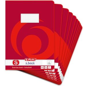Herlitz Schulheft (A4, kariert mit Rand, Lineatur 26) 16 Blatt, 10er Packung Herlitz Schulheft (A4, kariert mit Rand, Lineatur 26) 16 Blatt, 10er Packung