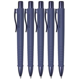 Faber-Castell 205334 Kugelschreiber Poly Ball Urban Future Dusk, 5 Stück, mit auswechselbarer XB Mine, dokumentenecht Faber-Castell 205334 Kugelschreiber Poly Ball Urban Future Dusk, 5 Stück, mit auswechselbarer XB Mine, dokumentenecht