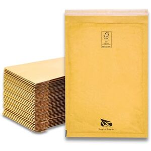 RAYLU PAPER ® gepolsterte Kraft-Blasen-Umschläge mit Selbstklebendem Verschluss, gepolsterte Kraft-Umschläge für den Versand Farbe: Braun (240x330 mm) RAYLU PAPER ® gepolsterte Kraft-Blasen-Umschläge mit Selbstklebendem Verschluss, gepolsterte Kraft-Umschläge für den Versand Farbe: Braun (240x330 mm)