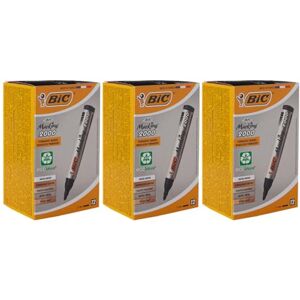 BIC Marking 2300 Permanent Marker (Ecolutions), in Schwarz, Wasserfester Stift auch für Karton, Glas und Kunststoff, mit Rundspitze, 36er Pack BIC Marking 2300 Permanent Marker (Ecolutions), in Schwarz, Wasserfester Stift auch für Karton, Glas und Kunststoff, mit Rundspitze, 36er Pack