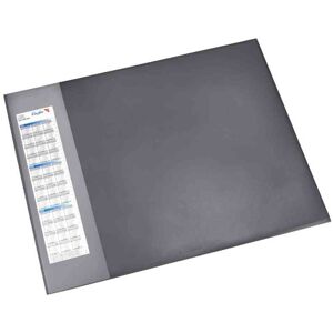 Läufer 41656 Durella D1 Schreibtischunterlage mit transparenter Seitenleiste und Kalender, 52x65cm, schwarz, rutschfeste Schreibunterlage Läufer 41656 Durella D1 Schreibtischunterlage mit transparenter Seitenleiste und Kalender, 52x65cm, schwarz, rutschfeste Schreibunterlage