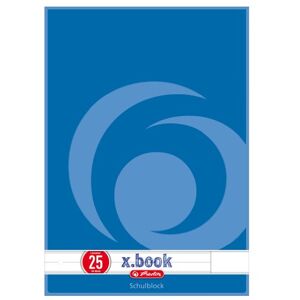 Herlitz Schulblock x.book A4, Lineatur 25, 50 Blatt, weißer Rand außen, 10 Stück Herlitz Schulblock x.book A4, Lineatur 25, 50 Blatt, weißer Rand außen, 10 Stück