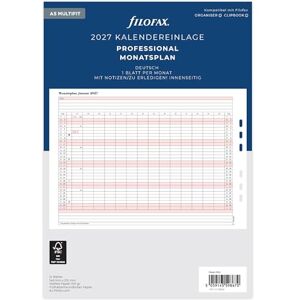 Filofax Kalender A5 Prof.Monatspl. (deutsch)2027 Filofax Kalender A5 Prof.Monatspl. (deutsch)2027