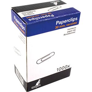 Kangaro Briefklammern 30 mm rund Box 1000 Stück, verzinkt Kangaro Briefklammern 30 mm rund Box 1000 Stück, verzinkt