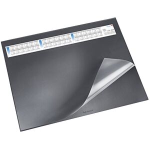 Läufer 44536 Durella DS Schreibtischunterlage mit transparenter Auflage und Kalender, rutschfeste Schreibunterlage, 40 x 53cm, schwarz Läufer 44536 Durella DS Schreibtischunterlage mit transparenter Auflage und Kalender, rutschfeste Schreibunterlage, 40 x 53cm, schwarz