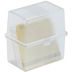 Exacompta 50631D Tragbare Karteikassette Memo-Box Office DIN A8. Mit Schnappverschluss für bis zu 200 Karteikarten transparent Karteikasten Exacompta 50631D Tragbare Karteikassette Memo-Box Office DIN A8. Mit Schnappverschluss für bis zu 200 Karteikarten transparent Karteikasten