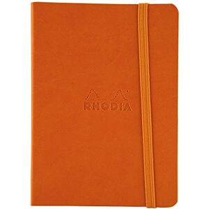 Rhodia 117364C Notizheft rama mit weichem Umschlag, dot grid, 72 Blatt, 90 g elfenbeinfarbenes Papier, A6 105 x 148 mm, Lesezeichen, Innentasche,1 Stück,tangerine Rhodia 117364C Notizheft rama mit weichem Umschlag, dot grid, 72 Blatt, 90 g elfenbeinfarbenes Papier, A6 105 x 148 mm, Lesezeichen, Innentasche,1 Stück,tangerine