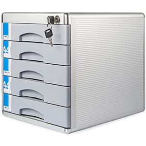 TUKA-i-AKUT Metall Schubladenbox Abschließbar 5 Fächer A4, mit Beschriftungsfeldern, Dokumenten Aufbewahrung Ablagebox Aluminiumlegierung, Robust u Stabil Ordnungsbox Dokumentenbox, TKD8601-5F TUKA-i-AKUT Metall Schubladenbox Abschließbar 5 Fächer A4, mit Beschriftungsfeldern, Dokumenten Aufbewahrung Ablagebox Aluminiumlegierung, Robust u Stabil Ordnungsbox Dokumentenbox, TKD8601-5F