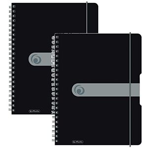 Herlitz 11293073 Spiralblock A4 to go, Holzfreies Papier, 80 Blatt (2er Pack A4, schwarz) Herlitz 11293073 Spiralblock A4 to go, Holzfreies Papier, 80 Blatt (2er Pack A4, schwarz)