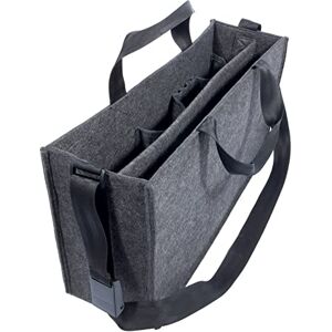 Sigel BA411 Desk Sharing Bag Classic, Organizer für mobiles Arbeiten, absolut sicherer Stand: für Laptop bis 17,3 Zoll und Unterlagen, Synthetischer Filz, dunkelgrau, Large 50 x 15 x 28 cm Sigel BA411 Desk Sharing Bag Classic, Organizer für mobiles Arbeiten, absolut sicherer Stand: für Laptop bis 17,3 Zoll und Unterlagen, Synthetischer Filz, dunkelgrau, Large 50 x 15 x 28 cm