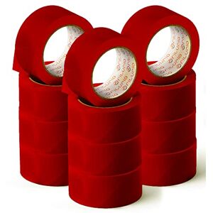 OFITURIA Klebeband, Farbe Rot, Klebeband zum Verpacken und Organisieren Ihrer Kartons und Sendungen, Siegel in verschiedenen leuchtenden Farben 66 m x 48 mm (12 Einheit Rot) OFITURIA Klebeband, Farbe Rot, Klebeband zum Verpacken und Organisieren Ihrer Kartons und Sendungen, Siegel in verschiedenen leuchtenden Farben 66 m x 48 mm (12 Einheit Rot)