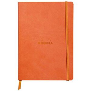 Rhodia 117464C Notizheft rama mit weichem Umschlag, dot grid, 80 Blatt, 90 g elfenbeinfarbenes Papier, A5 148 x 210 mm, Lesezeichen, Innentasche,1 Stück,tangerine Rhodia 117464C Notizheft rama mit weichem Umschlag, dot grid, 80 Blatt, 90 g elfenbeinfarbenes Papier, A5 148 x 210 mm, Lesezeichen, Innentasche,1 Stück,tangerine