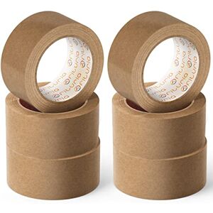OFITURIA Umweltfreundliches Klebeband aus Kraftpapier, braun, 48 mm x 45 m, Kraftpapier, 6 Rollen OFITURIA Umweltfreundliches Klebeband aus Kraftpapier, braun, 48 mm x 45 m, Kraftpapier, 6 Rollen
