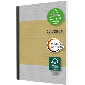 Sigel SN100 Notizbuch A5 liniert aus Recyclingpapier, hoher Weißegrad, 200 Seiten, FSC-zertifiziert, Cover aus Karton, Quicknote Sigel SN100 Notizbuch A5 liniert aus Recyclingpapier, hoher Weißegrad, 200 Seiten, FSC-zertifiziert, Cover aus Karton, Quicknote