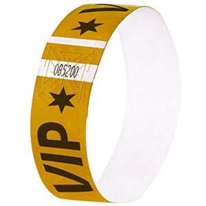 Sigel EB217 Einlassbänder Super Soft, 120 Stück, Gold, Aufdruck VIP, Festival Armbänder Sigel EB217 Einlassbänder Super Soft, 120 Stück, Gold, Aufdruck VIP, Festival Armbänder