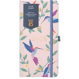 Busy B 2026 Slim Wochenplaner mit Vogelmuster Kompaktes Taschenkalender-Design, Wochenübersicht, Notizseiten und Steckfach Handtaschengroßes Tagebuch für mehr Organisation Busy B 2026 Slim Wochenplaner mit Vogelmuster Kompaktes Taschenkalender-Design, Wochenübersicht, Notizseiten und Steckfach Handtaschengroßes Tagebuch für mehr Organisation