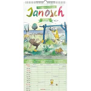 Alpha Janosch 5 Spalten Familienkalender 2026 – Wandkalender 22×45 cm mit Spalten für Termine, liebevollen Illustrationen & Feiertagen, praktischer Terminplaner für Familien & Kinderzimmer Alpha Janosch 5 Spalten Familienkalender 2026 – Wandkalender 22×45 cm mit Spalten für Termine, liebevollen Illustrationen & Feiertagen, praktischer Terminplaner für Familien & Kinderzimmer