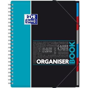 Oxford Organiserbook A4 Studium Collegeblock kariert, 80 Blatt Zufallsfarbe, kein Farbwunsch möglich Oxford Organiserbook A4 Studium Collegeblock kariert, 80 Blatt Zufallsfarbe, kein Farbwunsch möglich
