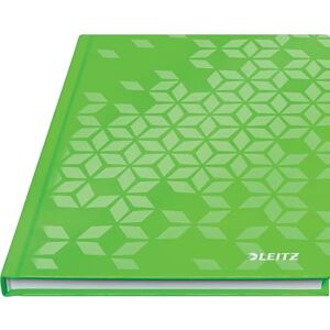 Leitz WOW Notizbuch A5 kariert, Hardcover, 160 Seiten, 80 Blatt FSC-zertifiziertes Papier 80 g/m², Hochwertiger laminierter Einband, Fadenheftung, Für Büro, Schule oder als Tagebuch, Grün, 46281054 Leitz WOW Notizbuch A5 kariert, Hardcover, 160 Seiten, 80 Blatt FSC-zertifiziertes Papier 80 g/m², Hochwertiger laminierter Einband, Fadenheftung, Für Büro, Schule oder als Tagebuch, Grün, 46281054