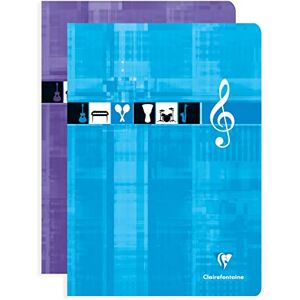 Clairefontaine 3114C Noten- und Gesangsheft, ideal für Musikunterricht, DIN A4, 21 x 29,7cm, 28 Blatt, 90g, 1 Stück, farbig sortiert Clairefontaine 3114C Noten- und Gesangsheft, ideal für Musikunterricht, DIN A4, 21 x 29,7cm, 28 Blatt, 90g, 1 Stück, farbig sortiert